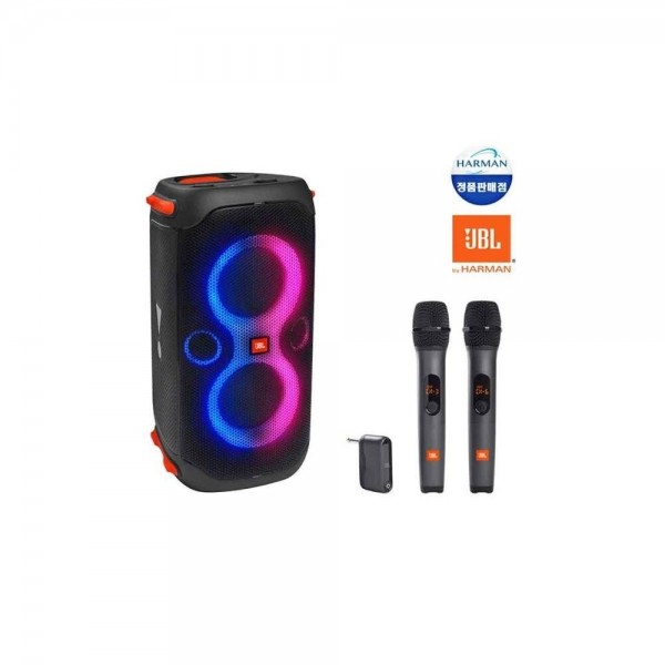 [JBL] 블루투스 스피커 JBLPARTYBOX110 + 무선 핸드 마이크 AS3